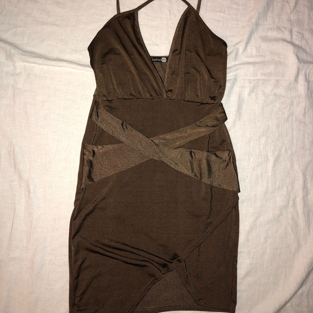 Bronze party dress